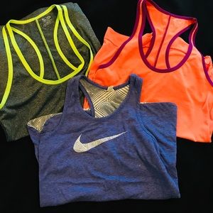 Workout bundle 3 racer tanks